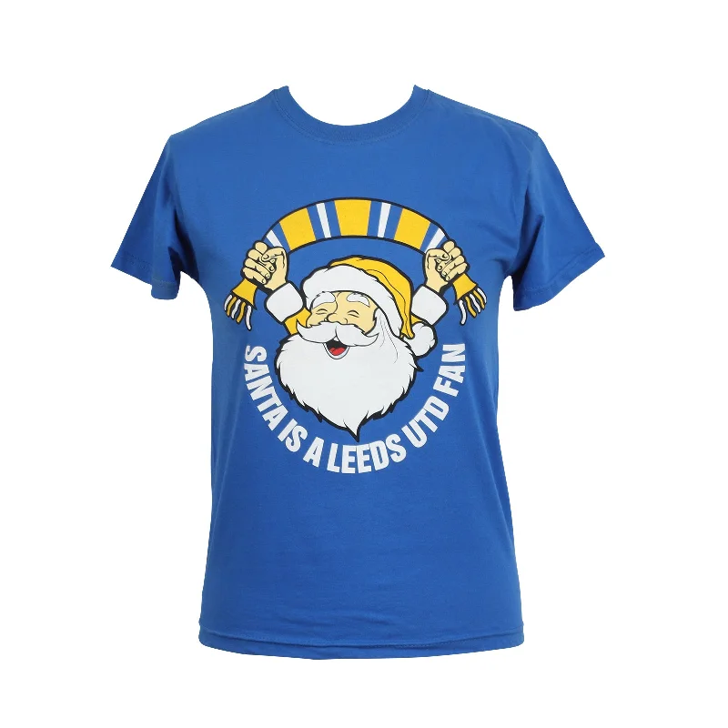 Statement T-ShirtsChristmas Tshirt Santa is a Leeds UTD Fan