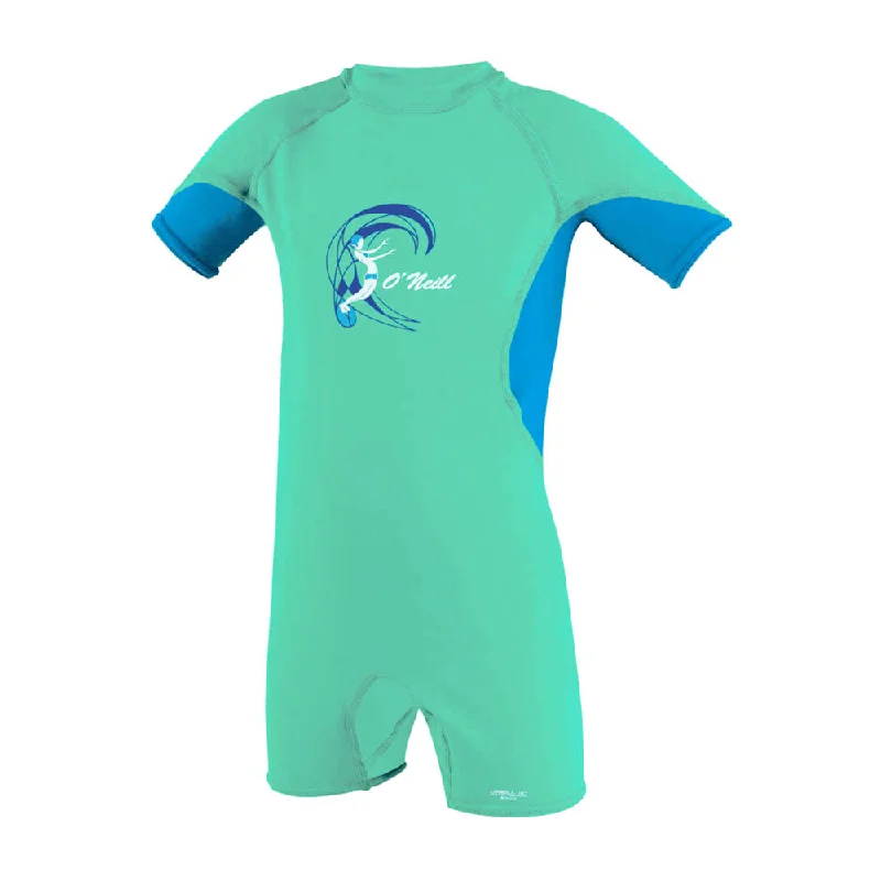 O'Neill Toddler O'Zone UV Sun Suit - Light Aqua/Sky/White